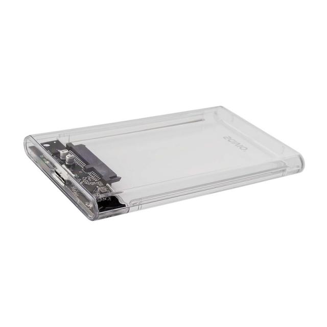 Savio - AK-66 caja para disco duro externo Carcasa de disco duro/SSD Negro, Transparente 2.5"