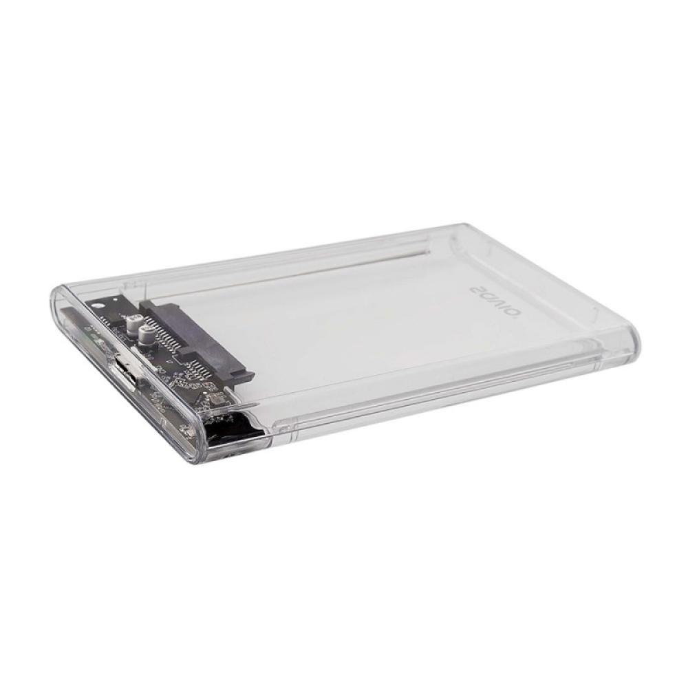 Savio - AK-66 caja para disco duro externo Carcasa de disco duro/SSD Negro, Transparente 2.5"