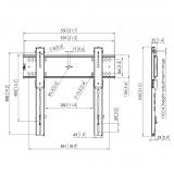 Vogel''s - PFW 6400 165,1 cm (65") Negro