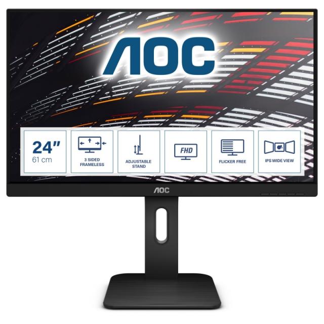 AOC - P1 X24P1 pantalla para PC 61 cm (24") 1920 x 1200 Pixeles WUXGA LED Negro