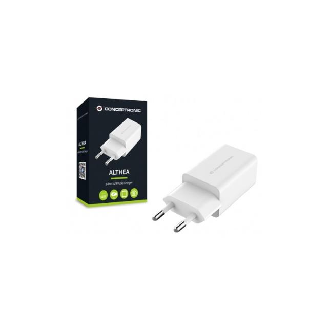 Conceptronic - ALTHEA06W cargador de dispositivo móvil Universal Blanco Corriente alterna Interior