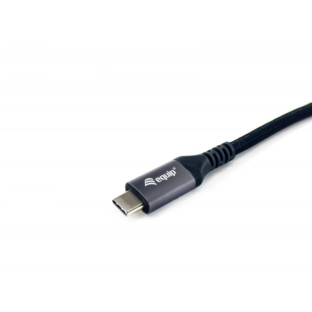 Equip - 128383 Cable USB 4 Gen 3 C a C, M/M, 2,0m, PD3.1 240W, 8K/60Hz, 40Gbps, Negro