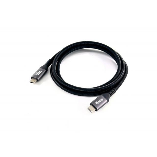 Equip - 128383 Cable USB 4 Gen 3 C a C, M/M, 2,0m, PD3.1 240W, 8K/60Hz, 40Gbps, Negro