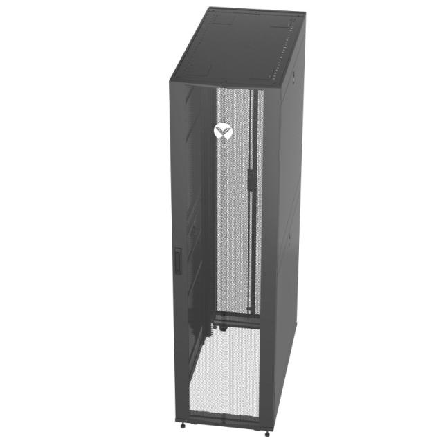 Vertiv - VR3307 armario rack 48U Rack o bastidor independiente Negro, Transparente
