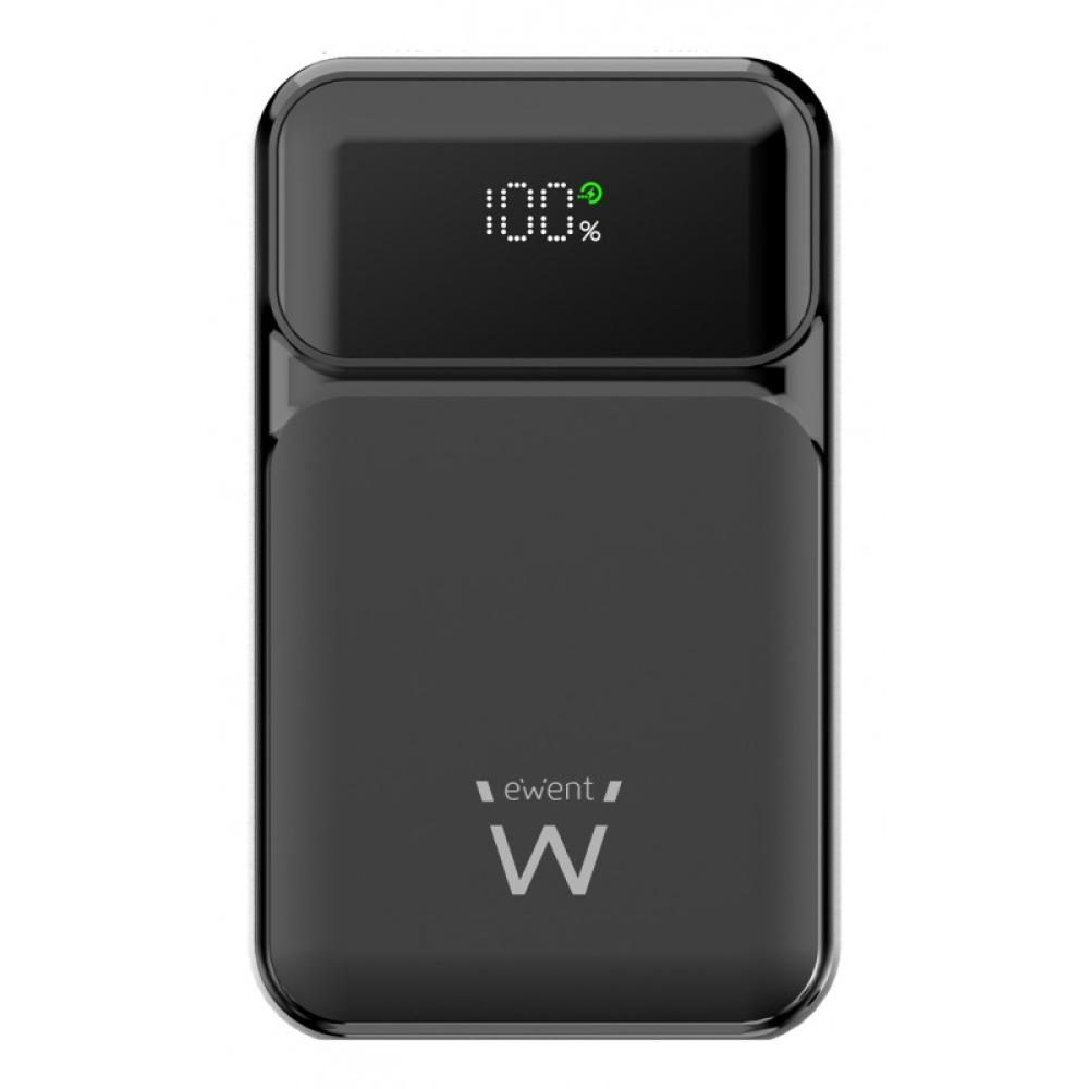 Ewent - Power Bank de 65W y 20,000 mAh – Batería Externa de Carga Rápida con Entrada y Salida USB-C