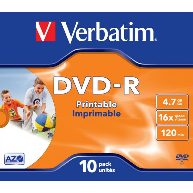 Verbatim - 43521 DVD en blanco 4,7 GB DVD-R 10 pieza(s)