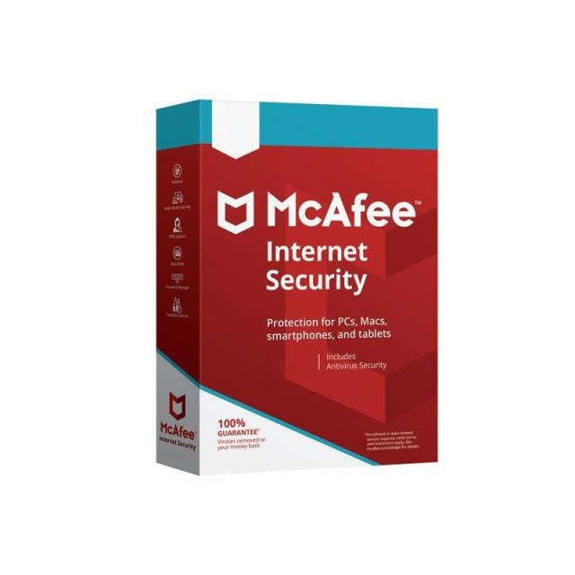 McAfee - Internet Security Antivirus security Base 10 licencia(s) 1 año(s)