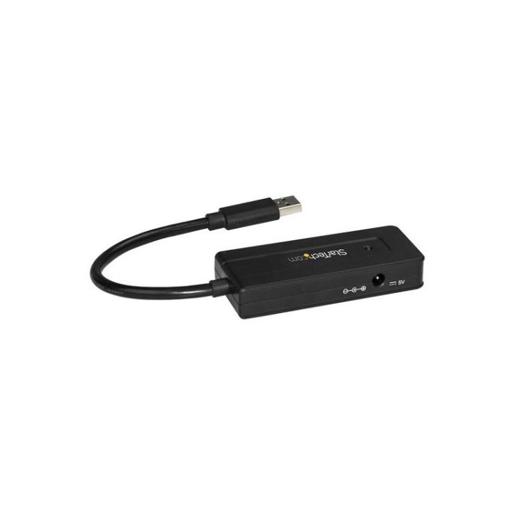 StarTech.com - Hub Concentrador Portátil USB 3.0 SuperSpeed de 4 Puertos de 5Gbps con Carga Rápida - Ladrón USB 3.2 Gen 1 Tipo A
