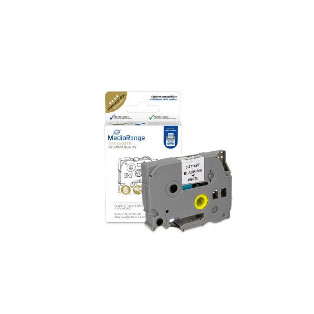 MediaRange - MRBTZ231 etiqueta de impresora Negro, Blanco