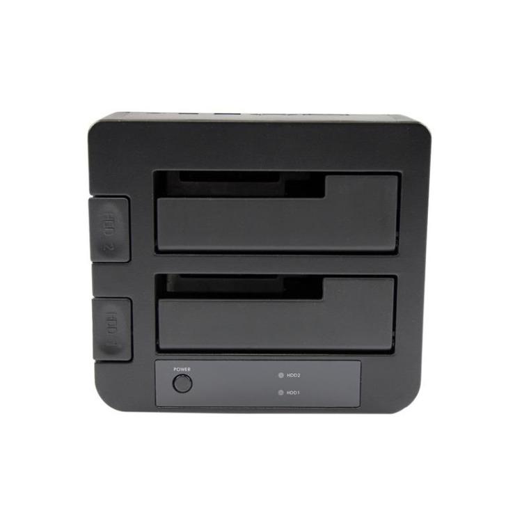 StarTech.com - Docking Station eSATA USB 3.0 con UASP de 2 Bahías para Disco Duro o SSD SATA de 2,5 o 3,5 Pulgadas