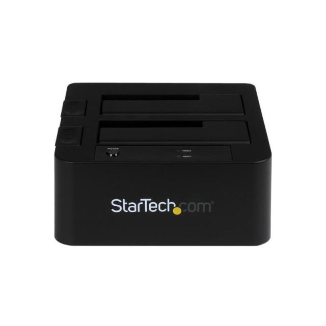 StarTech.com - Docking Station eSATA USB 3.0 con UASP de 2 Bahías para Disco Duro o SSD SATA de 2,5 o 3,5 Pulgadas