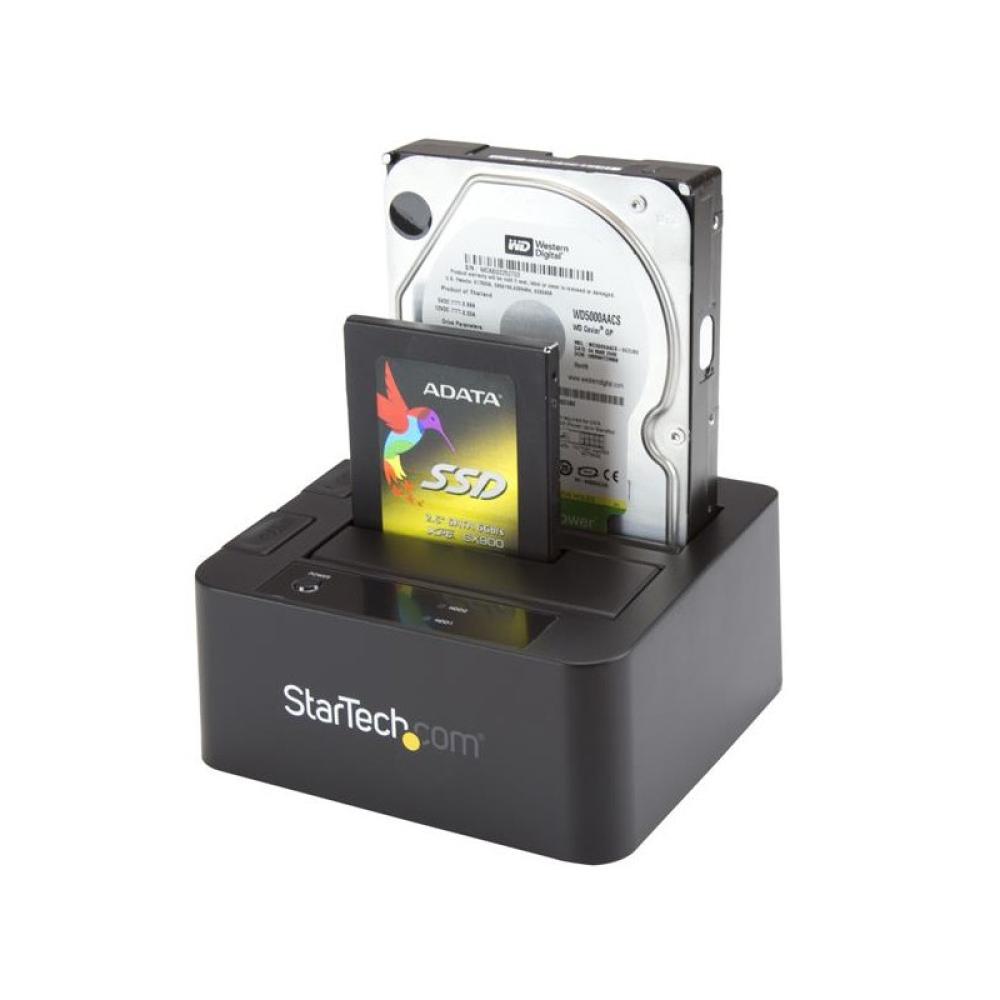 StarTech.com - Docking Station eSATA USB 3.0 con UASP de 2 Bahías para Disco Duro o SSD SATA de 2,5 o 3,5 Pulgadas