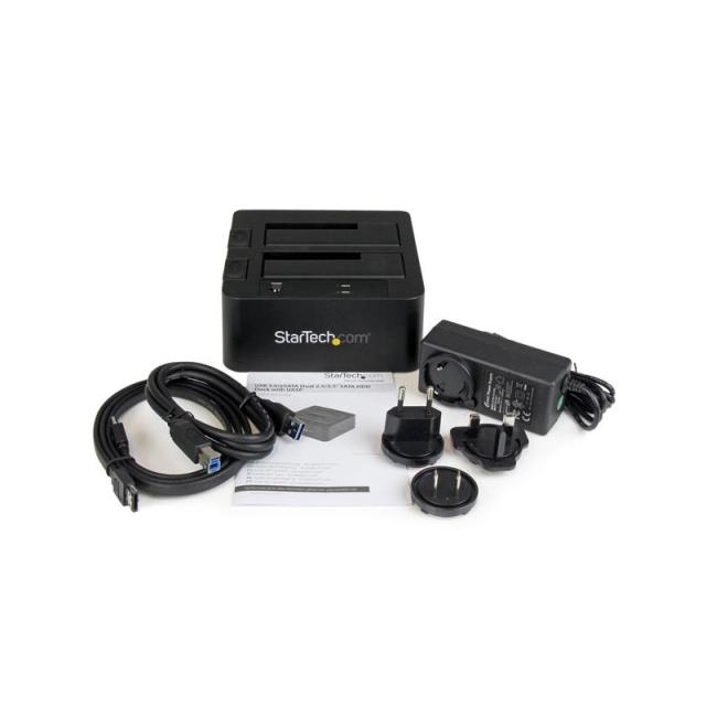 StarTech.com - Docking Station eSATA USB 3.0 con UASP de 2 Bahías para Disco Duro o SSD SATA de 2,5 o 3,5 Pulgadas