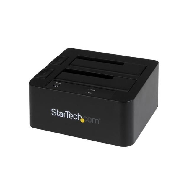 StarTech.com - Docking Station eSATA USB 3.0 con UASP de 2 Bahías para Disco Duro o SSD SATA de 2,5 o 3,5 Pulgadas