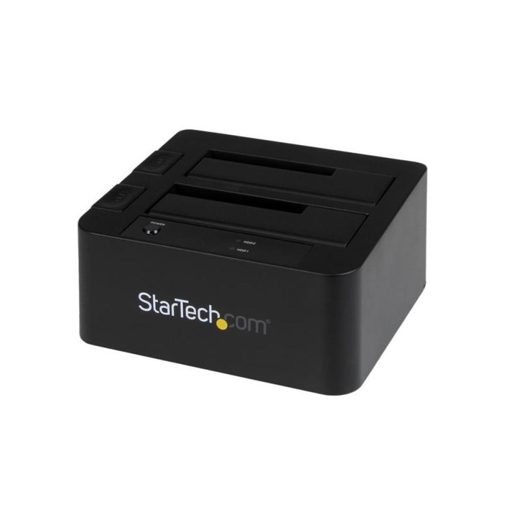StarTech.com - Docking Station eSATA USB 3.0 con UASP de 2 Bahías para Disco Duro o SSD SATA de 2,5 o 3,5 Pulgadas