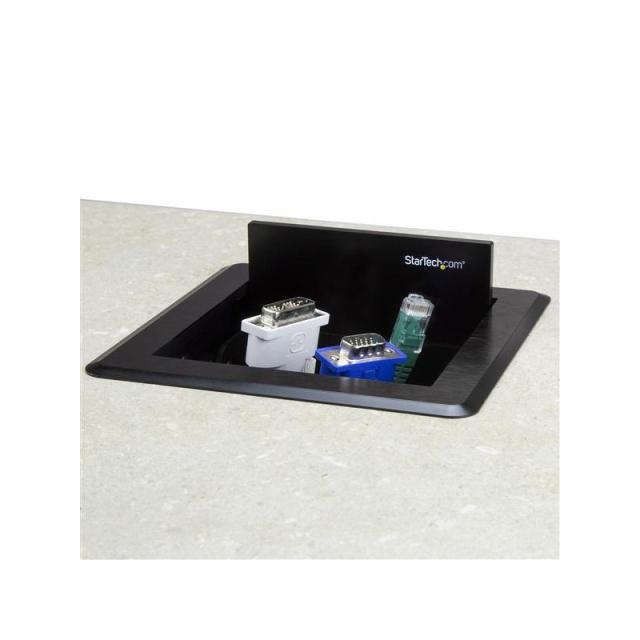 StarTech.com - Caja de Gestión de Cableado para Mesas de Conferencia - de Sobremesa - Caja de Conectividad