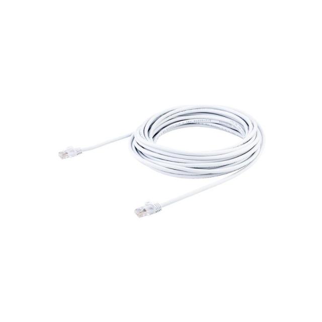 StarTech.com - Cable de Red de 10m Blanco Cat5e Ethernet RJ45 sin Enganches