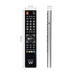 Ewent - EW1570 mando a distancia DTT, DVD/Blu-ray, Proyector, SAT, STB, Altavoz para barra de sonido, TV, Universal, VCR Botones