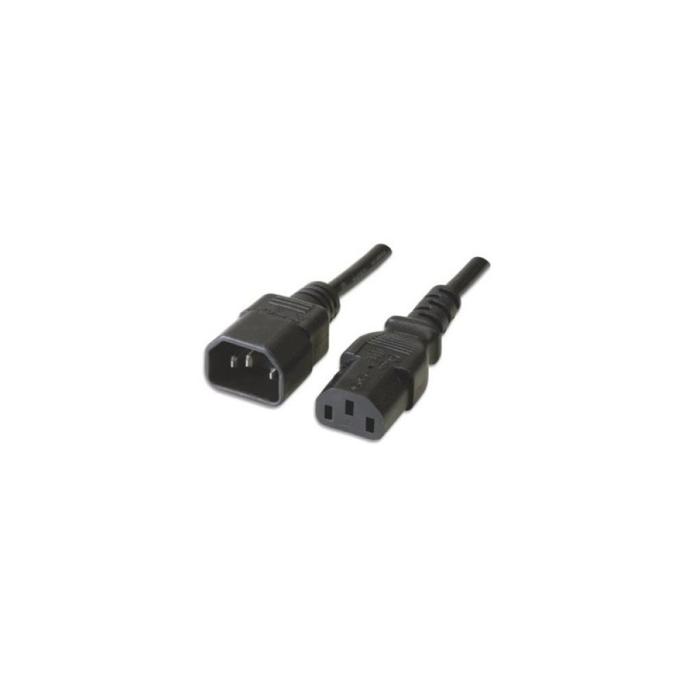 Ewent - EC1913 cable de transmisión Negro 1,8 m C14 acoplador C13 acoplador