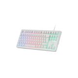 Mars Gaming - MK023, Teclado Gaming TKL, Tecnología Híbrida H-Mech, Iluminación FRGB Rainbow, Anti-ghosting, Compatib - MK023WES