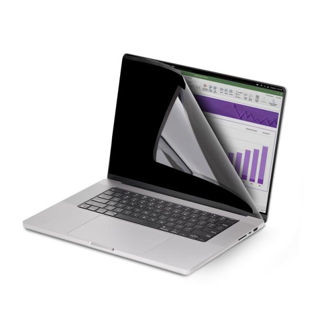 StarTech.com - Filtro de Privacidad para Portátil de 16in para MacBook Pro 2021/2023 - Filtro Anti Luz Azul (51%) para Portátil