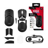 HyperX - Pulsefire Saga Pro: ratón gaming inalámbrico (negro)