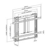 AISENS - Soporte de Pared Contrapeso Pro Para TV 60-90kg de 70"-100", Negro