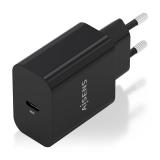AISENS - Cargador GaN 30W, 1xUSB-C PD3.0, Negro - A110-0941