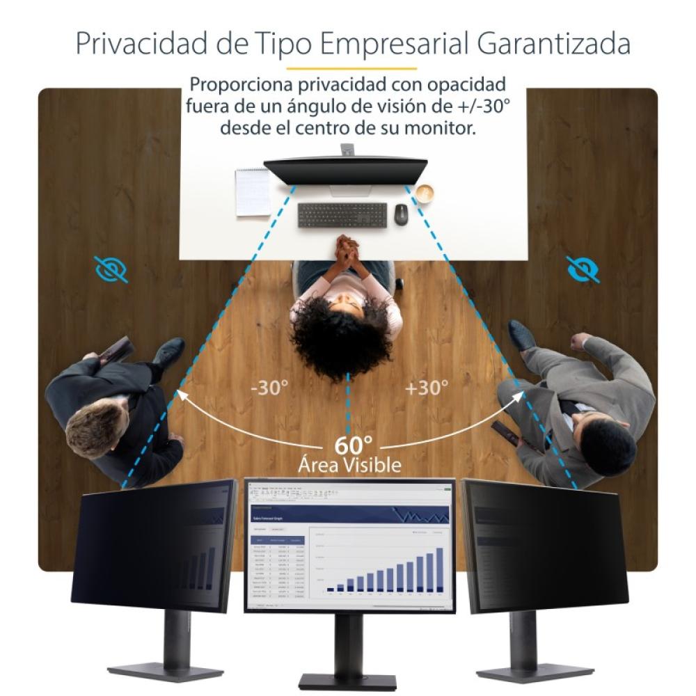 StarTech.com - Filtro de Privacidad 16:10 para Monitor de 24" - Colgante - Protector Acrílico de Pantalla - Ángulo de Visión de