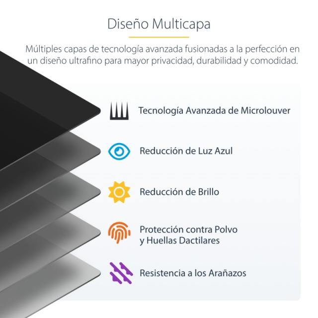 StarTech.com - Filtro de Privacidad 16:10 para Monitor de 24" - Colgante - Protector Acrílico de Pantalla - Ángulo de Visión de