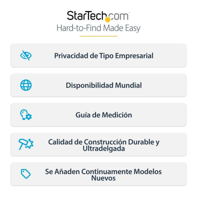 StarTech.com - Filtro de Privacidad 16:10 para Monitor de 24" - Colgante - Protector Acrílico de Pantalla - Ángulo de Visión de