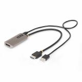 StarTech.com - Cable Conversor Adaptador Activo de 30cm HDMI 2.1 a DisplayPort 1.4 - 8K60Hz - Alimentado por el Bus USB - Cable