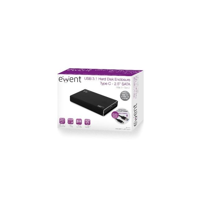 Ewent - EW7070 caja para disco duro externo Carcasa de disco duro/SSD Negro 2.5"