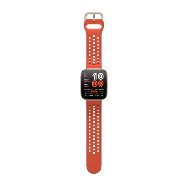 Amazfit - Bip 6 Red 5 cm (1.97") AMOLED Digital 390 x 450 Pixeles Pantalla táctil Oro GPS (satélite)