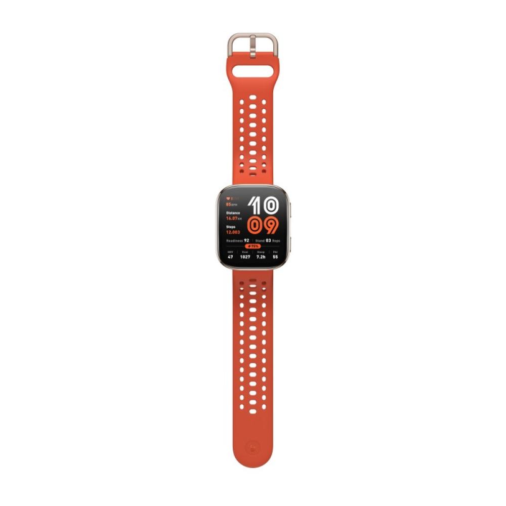 Amazfit - Bip 6 Red 5 cm (1.97") AMOLED Digital 390 x 450 Pixeles Pantalla táctil Oro GPS (satélite)