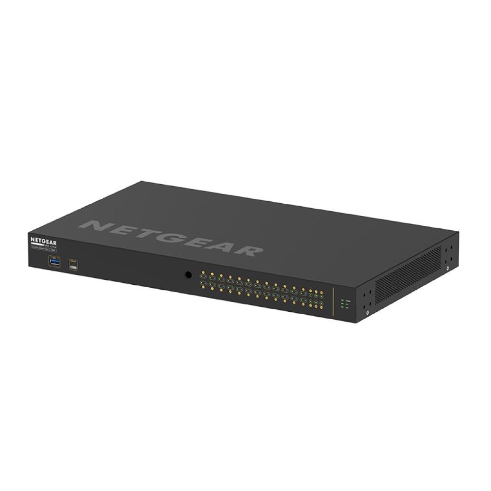NETGEAR - GSM4230P-100EUS switch Gestionado L2/L3 Gigabit Ethernet (10/100/1000) Energía sobre Ethernet (PoE) 1U Negro