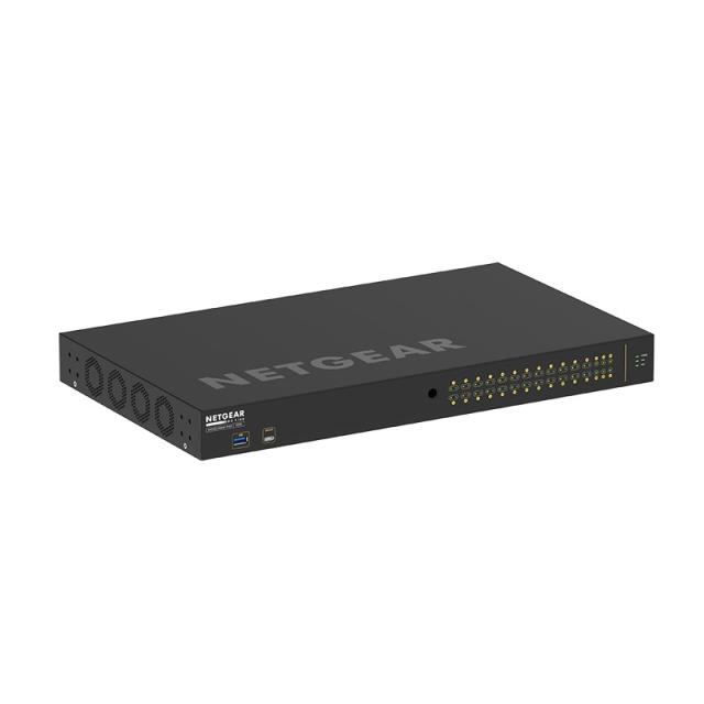 NETGEAR - GSM4230P-100EUS switch Gestionado L2/L3 Gigabit Ethernet (10/100/1000) Energía sobre Ethernet (PoE) 1U Negro