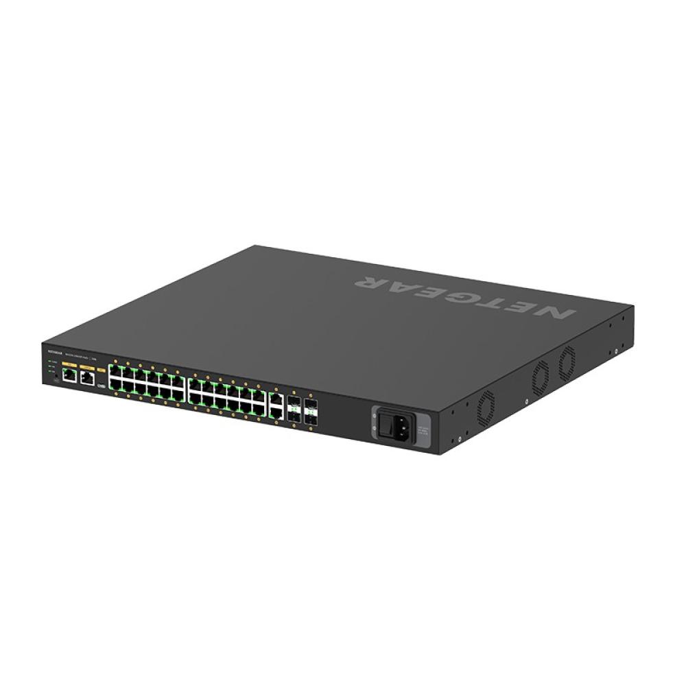 NETGEAR - GSM4230P-100EUS switch Gestionado L2/L3 Gigabit Ethernet (10/100/1000) Energía sobre Ethernet (PoE) 1U Negro