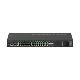 NETGEAR - GSM4230P-100EUS switch Gestionado L2/L3 Gigabit Ethernet (10/100/1000) Energía sobre Ethernet (PoE) 1U Negro