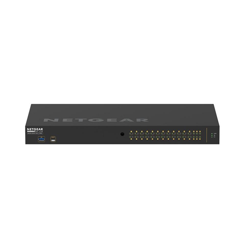 NETGEAR - GSM4230P-100EUS switch Gestionado L2/L3 Gigabit Ethernet (10/100/1000) Energía sobre Ethernet (PoE) 1U Negro