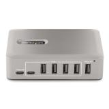 StarTech.com - Hub Concentrador USB-C de 10 Puertos - 8x USB-A/2x USB-C - con Fuente de 65W - USB 3.1 10Gbps - Ladrón USB Tipo C
