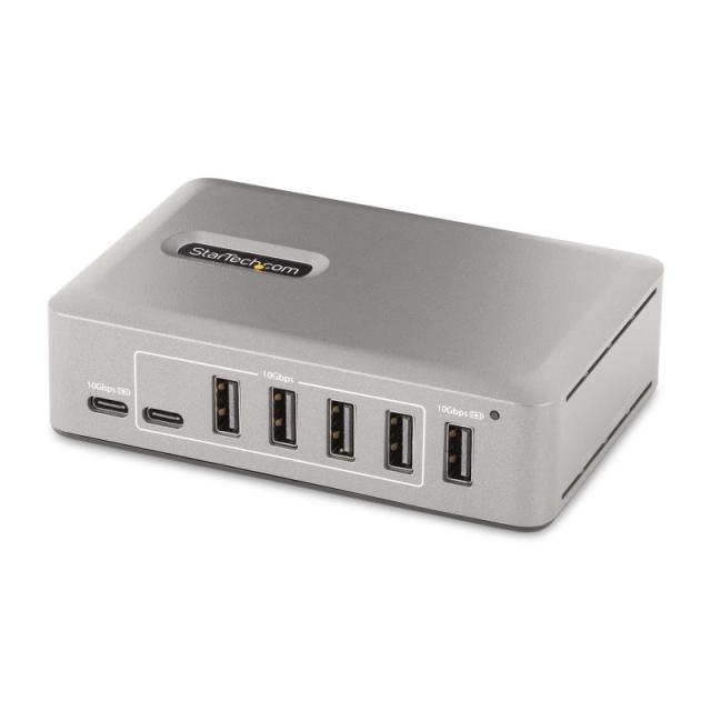 StarTech.com - Hub Concentrador USB-C de 10 Puertos - 8x USB-A/2x USB-C - con Fuente de 65W - USB 3.1 10Gbps - Ladrón USB Tipo C