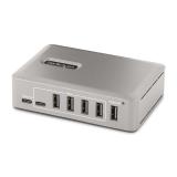 StarTech.com - Hub Concentrador USB-C de 10 Puertos - 8x USB-A/2x USB-C - con Fuente de 65W - USB 3.1 10Gbps - Ladrón USB Tipo C
