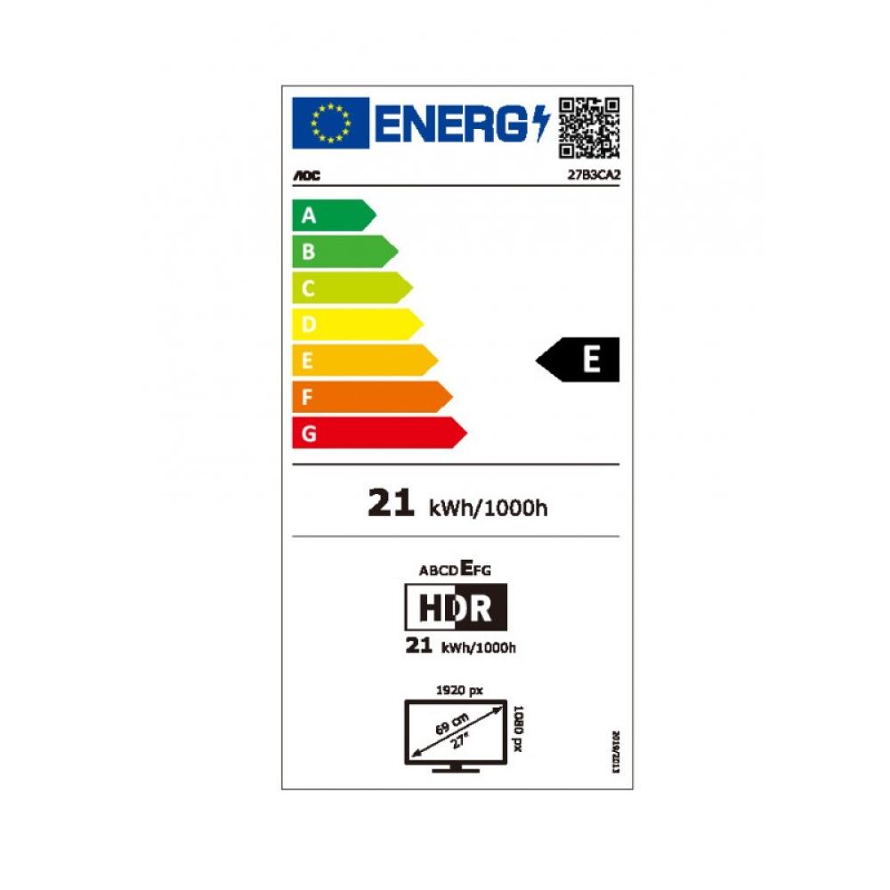 AOC - 27B3CA2 pantalla para PC 68,6 cm (27") 1920 x 1080 Pixeles Full HD LED Negro