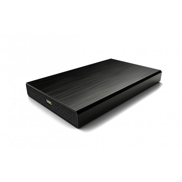 CoolBox - CAJA/CARCASA HDD/SSD 2.5" SLIMCHASE SCA2523C USB-C 3.2 GEN1 ALUMINIO NEGRO