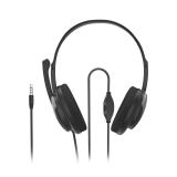 Hama - "HS-P100 V2" Auriculares de oficina para PC, estéreo, negro