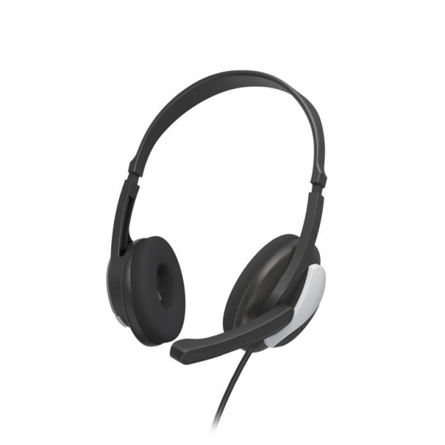 Hama - "HS-P100 V2" Auriculares de oficina para PC, estéreo, negro
