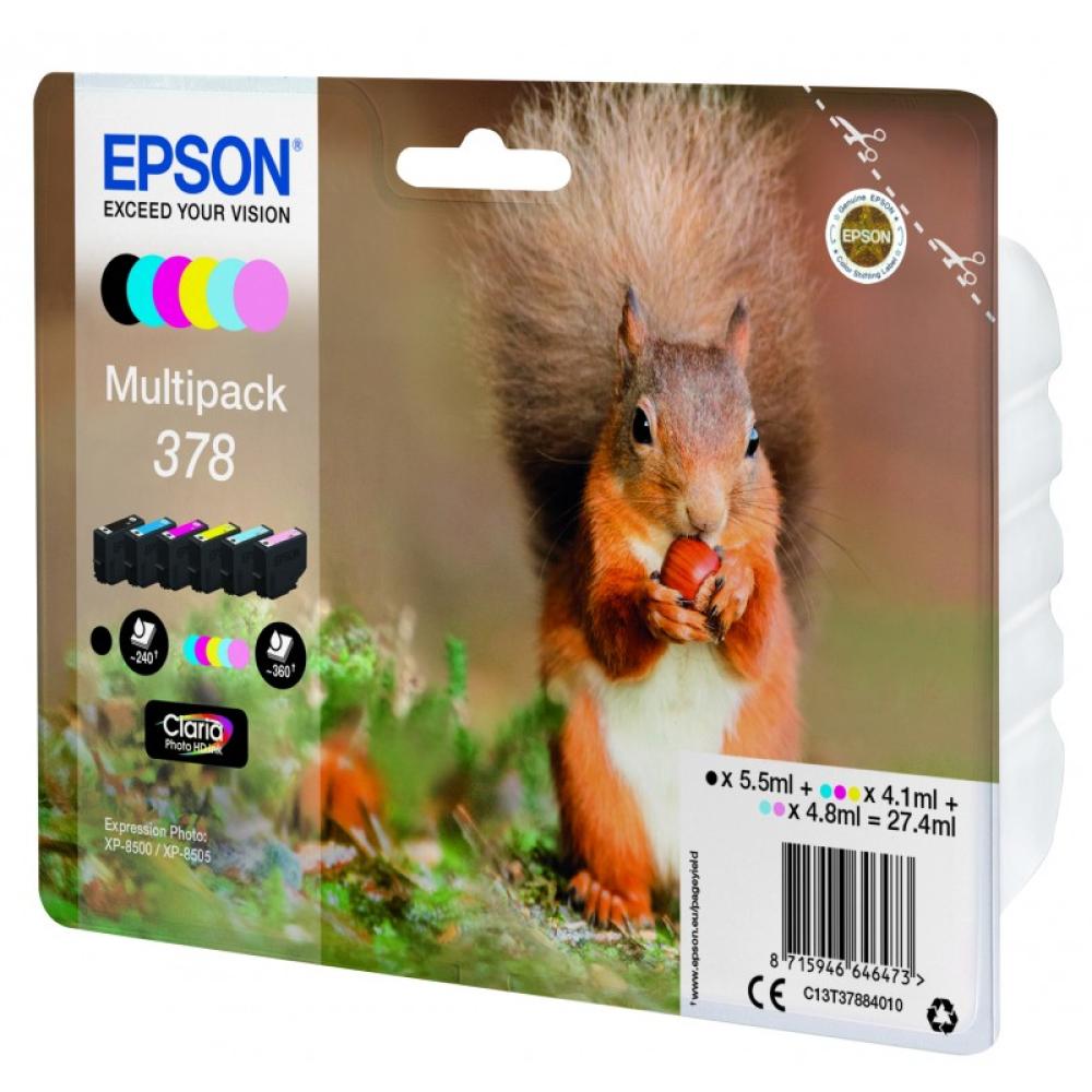 Epson - Squirrel Multipack 6-colours 378 Claria Photo HD Ink