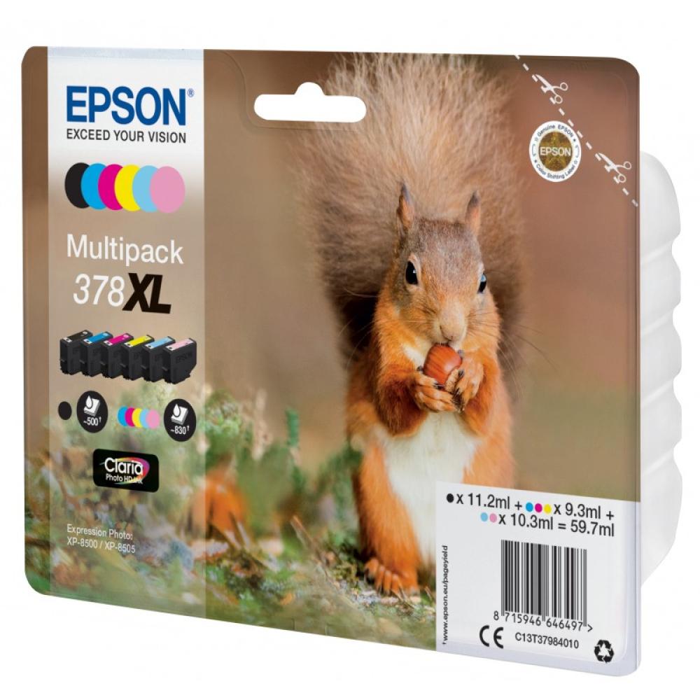 Epson - Squirrel Multipack 6-colours 378XL Claria Photo HD Ink