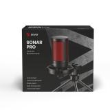 Savio - wired gaming microphone with backlight tripod USB SONAR PRO Negro, Rojo Micrófono para videoconsola